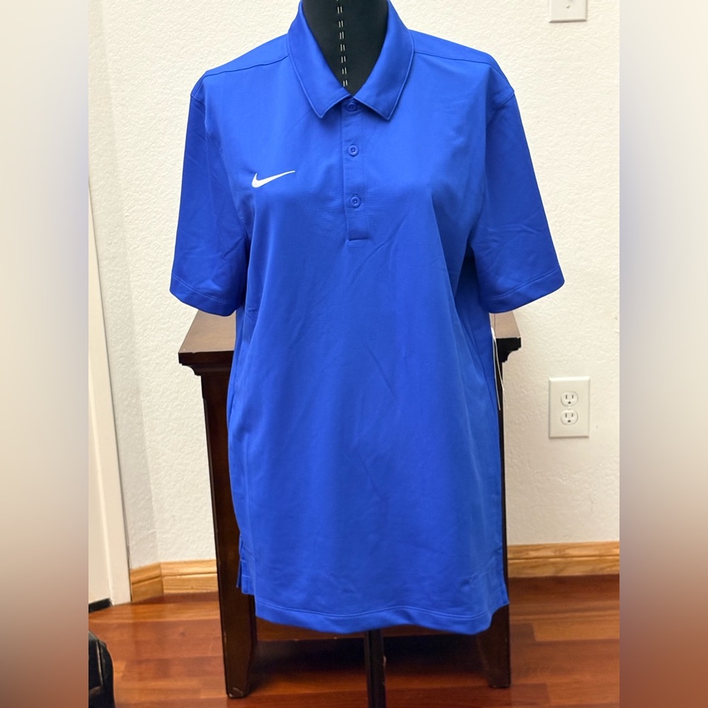NIKE MENS SIZE SMALL ROYAL BLUE GOLF SHIRT BRAND NEW WITH TAGS SEE PICS